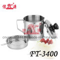 Stainless Steel Oil Pot with Filter Mesh (FT-3400)